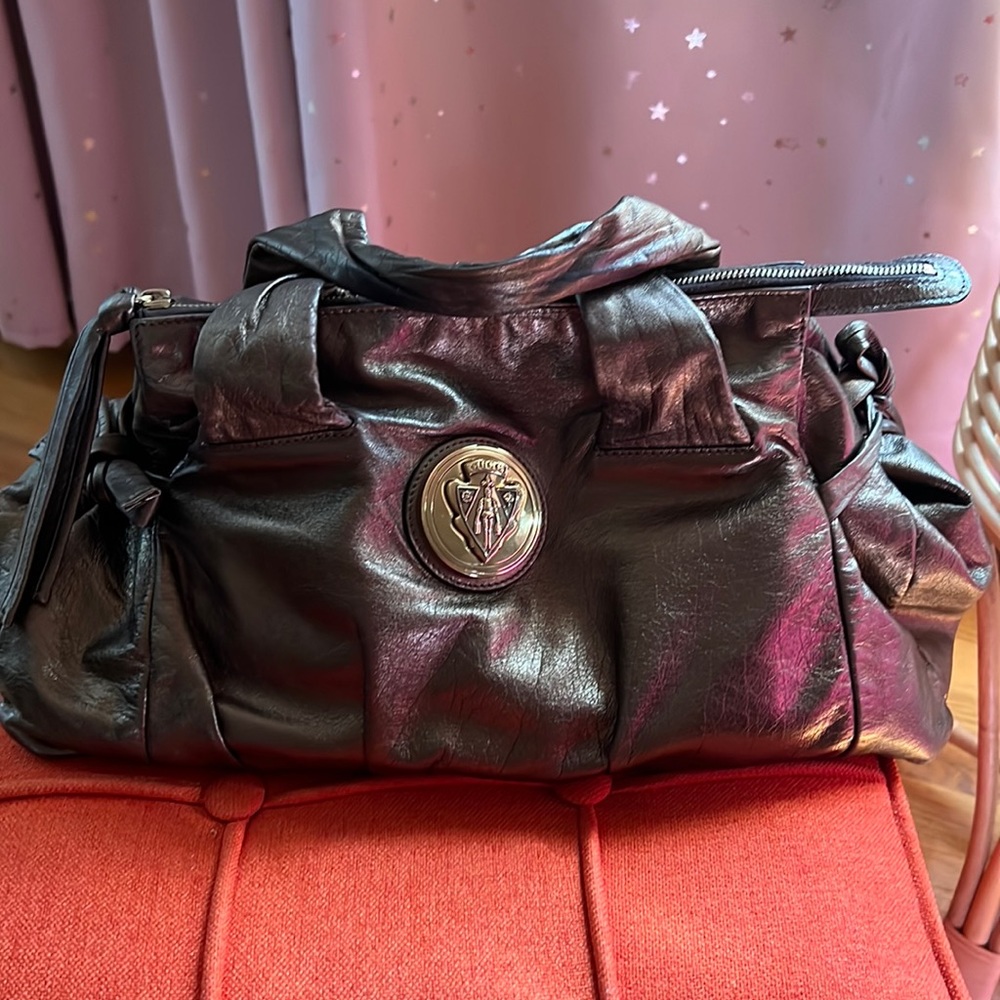 Authentic Gucci Bronze Leather Hysteria Bag - AMAZING condition 🤩